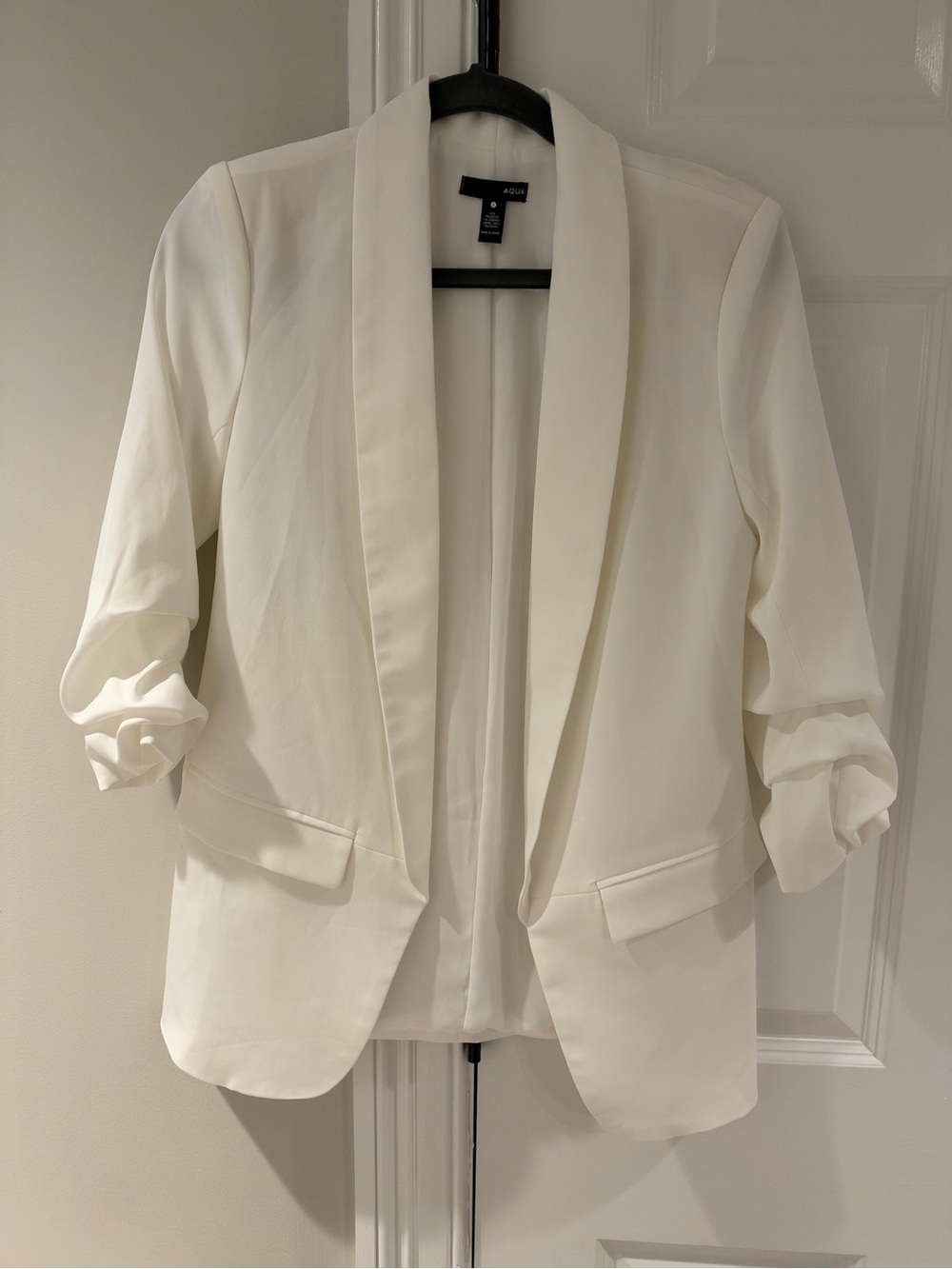 Aqua Size Small White Blazer EUC